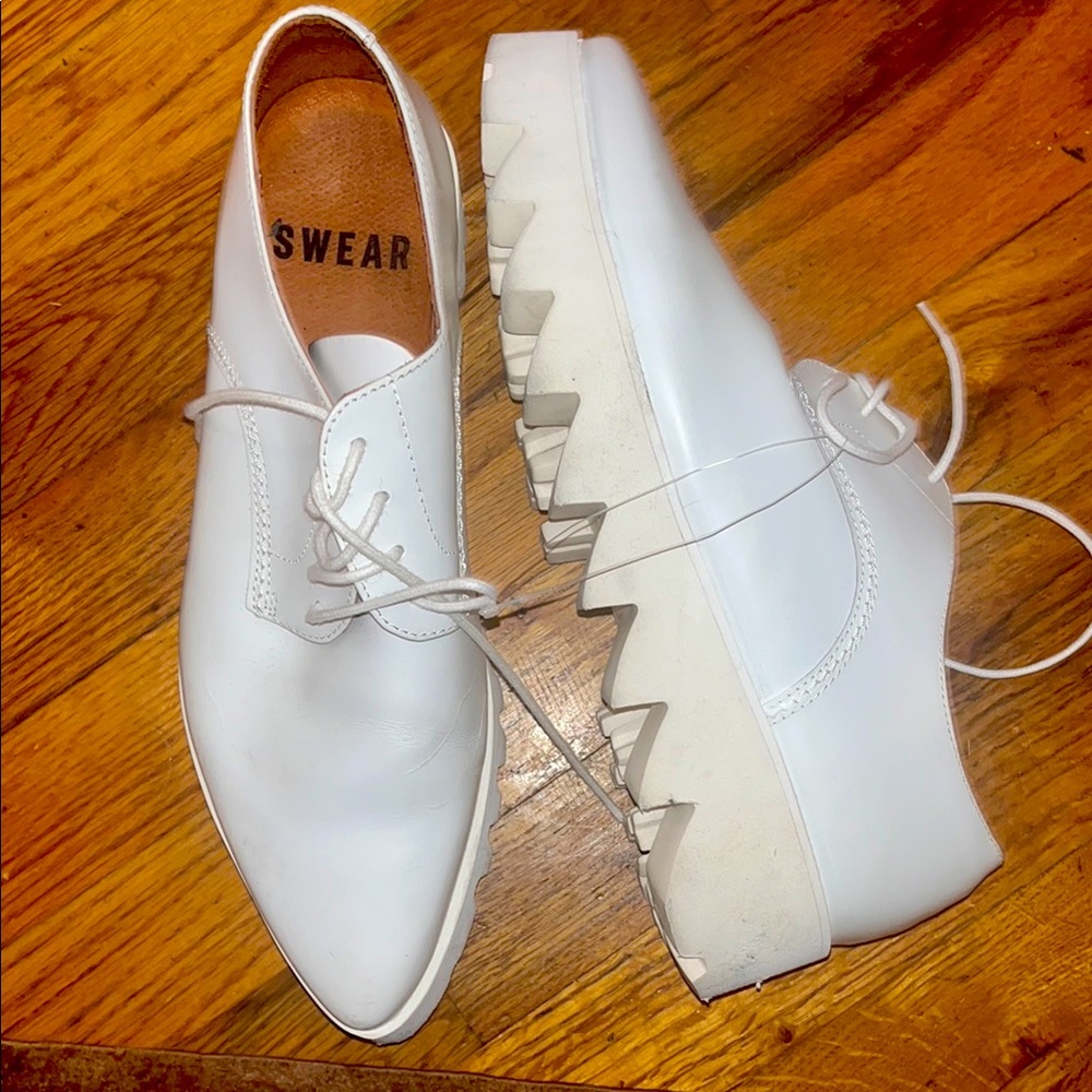 SWEAR london white raver treaded sneaker
